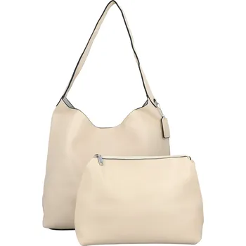 Kabelka Trendy dámská koženková kabelka na rameno Karix, krémová