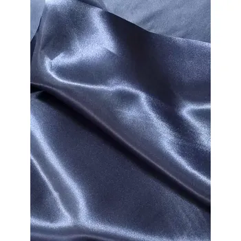 Satén metráž temně modrá 2. jakost