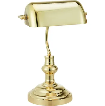 Lampička Markslöjd stolní lampa Bankers mosaz 42 cm