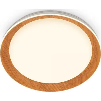 BRILONER Ijus LED stropní svítidlo, dekor dřeva, svítíci hrana, imitace dřeva - BRILO BRILO 3852014