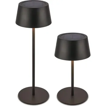 Lampička BRILONER Awia stolní lampička - 2W, 160lm, nabíjecí, LED, stmívatelné, dotykový vypínač, CCT, černá - BRILO BRILO 7572015