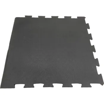 Venkovní dlažba Flomat Gumová zátěžová podlaha (puzzle - okraj) FLOMA RT10 - 63 x 63 x 0,9 cm