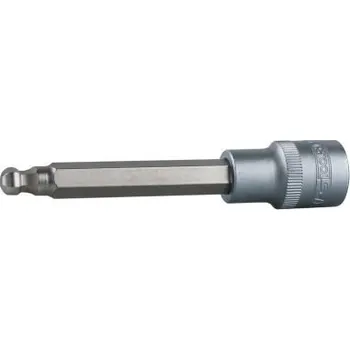 Gola hlavice KS Tools Nástrčný ořech s bitem 1/2",vnitřní šestihran s kulatou hlavou, 5 mm, 160 mm 911.1685