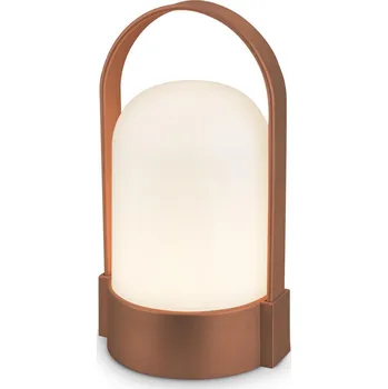 Lampička BRILONER Asa stolní lampička - 1W, 50lm, bezdrátová, LED, stmívatelné, teplá bílá, hnědá metalická - BRILO BRILO 7544013