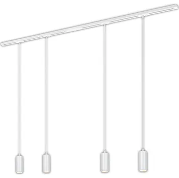 Bodové svítidlo BRILONER 1-fázový lištový systém, kompletní sada, 4x LED závěsná svítidla, bílá - BRILO BRILO 8016046