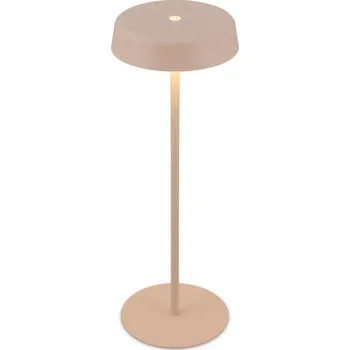Lampička BRILONER Pala stolní lampička - 2W, 200lm, bezdrátová, LED, dotykový vypínač, stmívatelné, béžová - BRILO BRILO 7668011