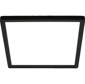BRILONER Tava LED stropní svítidlo, ploché, přímé a nepřímé osvětlení, 1900 lm, 16 W, černá, 24x24 cm - BRILO BRILO 7516415