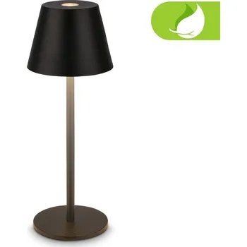 Lampička BRILONER Kiki Nano stolní lampička - 1,5W, 130lm, nabíjecí, LED, stmívatelné, teplá bílá, černá - BRILO BRILO 7653015