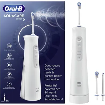 Elektrický zubní kartáček Oral-B AquaCare 6 ústní sprcha, bílá, 436294