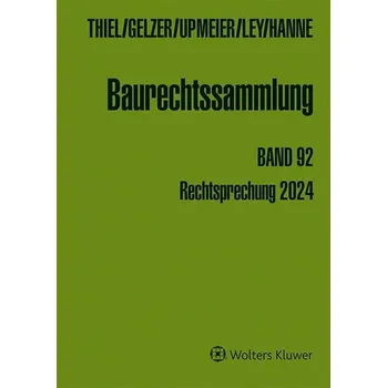 Baurechtssammlung - Gelzer, Konrad [DE] (2025, Pevná, Werner, Neuwied)