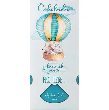 Čokoláda Mléčná čokoláda splněných přání 100 g pro kluka