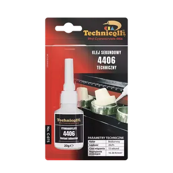 Průmyslové lepidlo Technicqll Vteřinové lepidlo 4406 20g