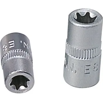 Gola hlavice KS Tools Nástrčný ořech 1/4", profil Torx-E, E5 911.4314