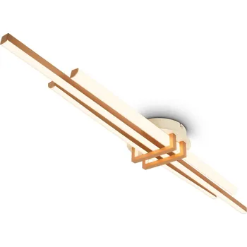 BRILONER Tinka stropní svítidlo 98x16 cm - 30W, 3000lm, LED, teplá bílá, kávová - BRILO BRILO 3951034
