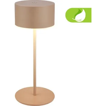 Lampička BRILONER Kira stolní lampička - 3W, 200lm, bezdrátová, LED, dotykový vypínač, stmívatelné, béžová - BRILO BRILO 7629011