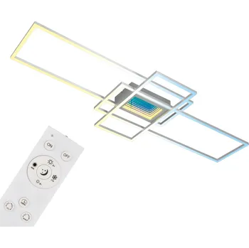 BRILONER Misy LED stropní svítidlo, stmívatelné, tunelový efekt, hliník - BRILO BRILO 3804019