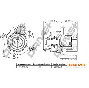 Chladič motoru Vodní čerpadlo, chlazení motoru DRIVE+ DP2310.10.012