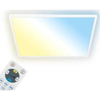 BRILONER LED stropní svítidlo, ploché, dálkový ovladač, přímé a nepřímé osvětlení, bílé - BRILO BRILO 7541016