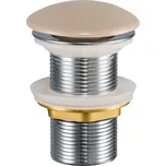 Comad Umyvadlová výpusť Click-Clack kruhová bez přepadu T201MC-3 cappuccino