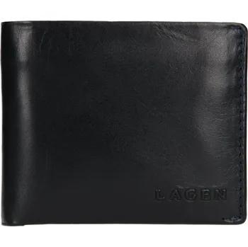 Lagen pánská peněženka kožená TS-508 - modrá - NAVY