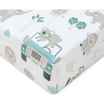 Prostěradlo New Baby Bavlněné prostěradlo 120x60 - Safari