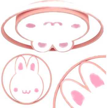 Osvětlení KIK LED stropní svítidlo do dětského pokoje, stmívatelné, LUMELA + dálkové ovládání ve tvaru zajíčka