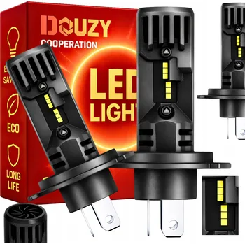 Autožárovka ŽÁROVKY H4 LED CANBUS HOMOLOGACE +1000% 90W XENON BÍLÉ RETROFIT VÝKONNÉ