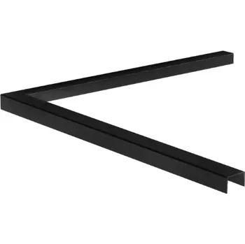 Zábradlí Hahn Steel Madlo na sklo T20,00–21,52 mm, délka 200 m – rohový prvek, Satin-ELOX, černý