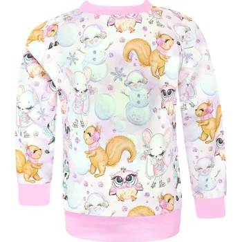 Dívčí mikina V-Mart, Dívčí mikina Zvířátka na ledě 134/140