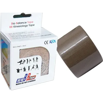 Tejpovací páska Kineziologický tejp BB Tape - 5 m x 5 cm Barva: khaki