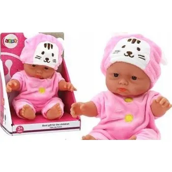 Panenka Malá Panenka Miminko Růžové Oblečení Čepička Králíček