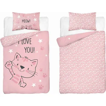 Povlečení Dětské Povlečení 90x120 BAVLNA kotě BAVLNA