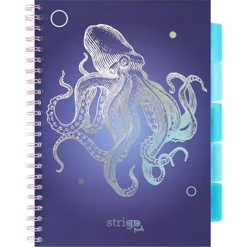 Sešit Sešit A4 s mřížkou Strigo, 100 listů