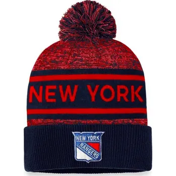 Čepice Kulich Fanatics 23 Authentic Pro Rink Heathered Cuffed Pom Knit New York Rangers Senior