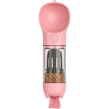 Miska pro psa Skládací (cestovní) plastová miska Perfectlife růžová 0,3 l