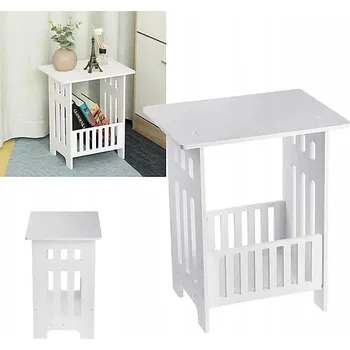 Noční stolek 40CM NOČNÍ STOLEK NOČNÍ STOLEK LOFT BÍLÝ DO LOŽNICE OBÝVACÍHO POKOJE MODERNÍ