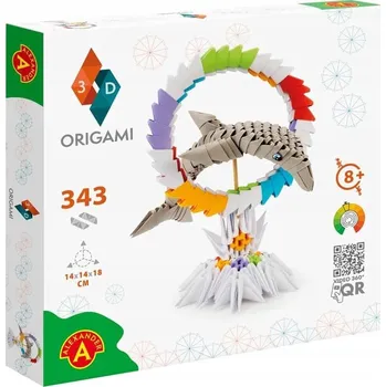 kreativní sada Papír na 3D Origami Delfín - kreativní sada