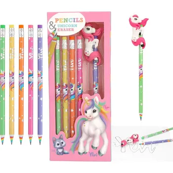 Grafitová tužka Tužka s gumou Depesche HB 5 ks