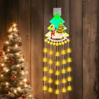 Vánoční dekorace LED Světýlka Dekorace do okna Vánoční 2 režimy 80 cm Stromeček