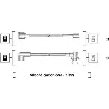 Zapalovací kabel Sada kabelů pro zapalování MAGNETI MARELLI MMAMSK720