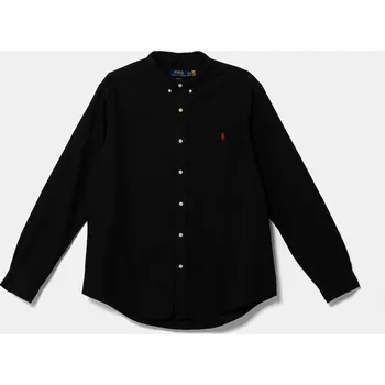 Pánská košile Bavlněná košile Polo Ralph Lauren 710767828 černá 99X, vel. XXL