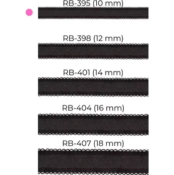 Vložka do podprsenky Látková ramínka Taśma Julimex 10mm RB 394,395 bílá 10 mm