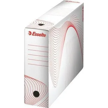 Archivační box Archivační krabice Boxy, bílá, 80 mm, A4, karton, ESSELTE