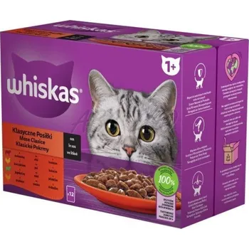 Krmivo pro kočku Whiskas 85g x 12ks kapsička klasický výběr ve šťávě cat