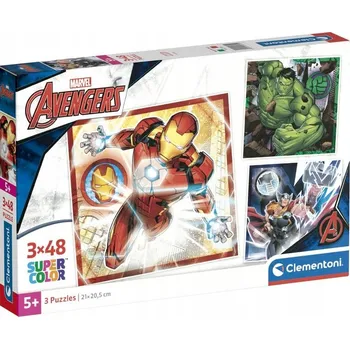 Puzzle PUZZLE 3X48 SQUARE MARVEL AVENGERS CLEMENTONI 25315