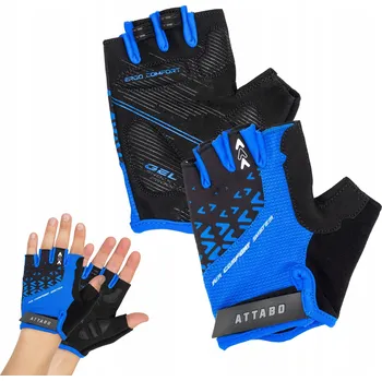 Cyklistické rukavice Cyklistické rukavice ATTABO Vito gelové, tlumící nárazy, modro-černé, velikost M