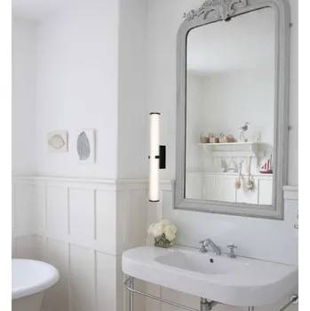 Nástěnné svítidlo Searchlight 63126-1BK Nástěnné LED svítidlo CLAMP černé 63cm IP44