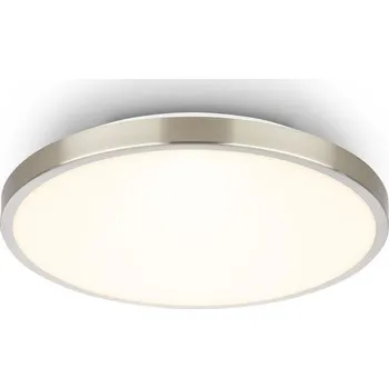 BRILONER Competo stropní svítidlo pr.24 cm - 12W, 1300lm, LED, teplá bílá, matný nikl - BRILO BRILO 3901012