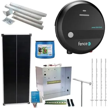 Pro koně Expert sada solární ohradník - Kompletní přenosná schránka + 4J zdroj, panel 100 W, páska 20 mm
