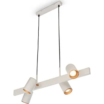 BRILONER Era závěsné svítidlo - nastavitelné, GU10 patice, 4-ramenné, světlešedá/kávová - BRILONER BRI 4058044